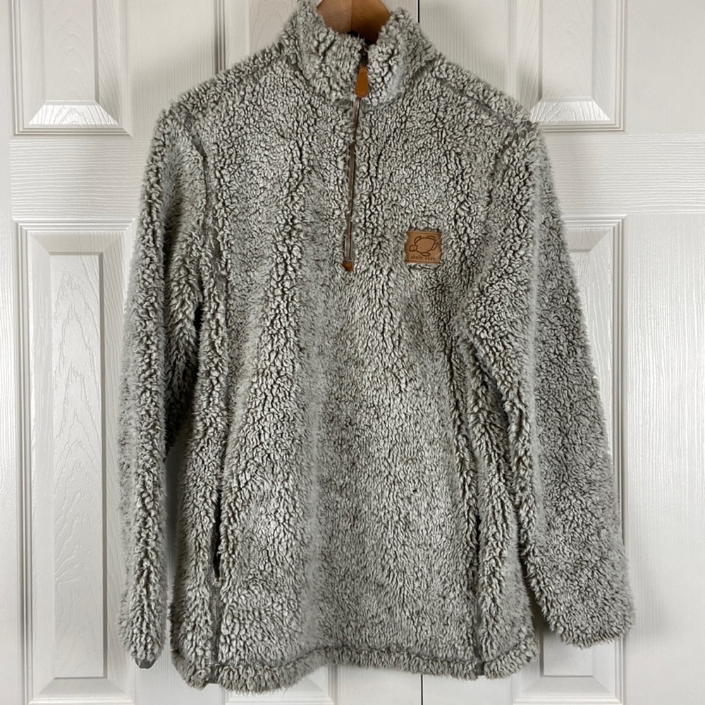 Shelly Cove, #savetheturtles, Sherpa fleece, 1/4 zip pull over ,women’s S